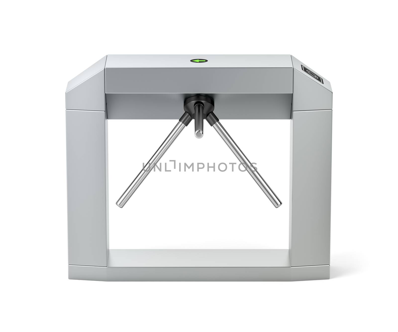 Electronic turnstile on white background
 by magraphics