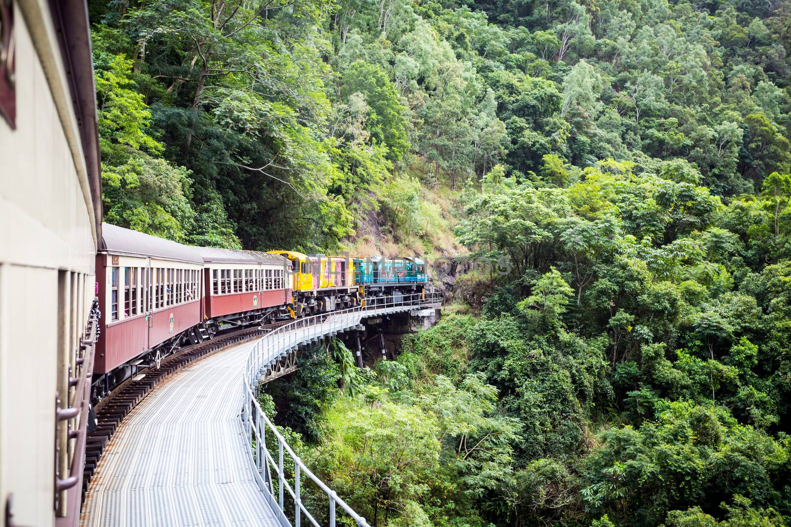 The famous Kuranda Scenic Railway near Cairns, Queensland, Australia