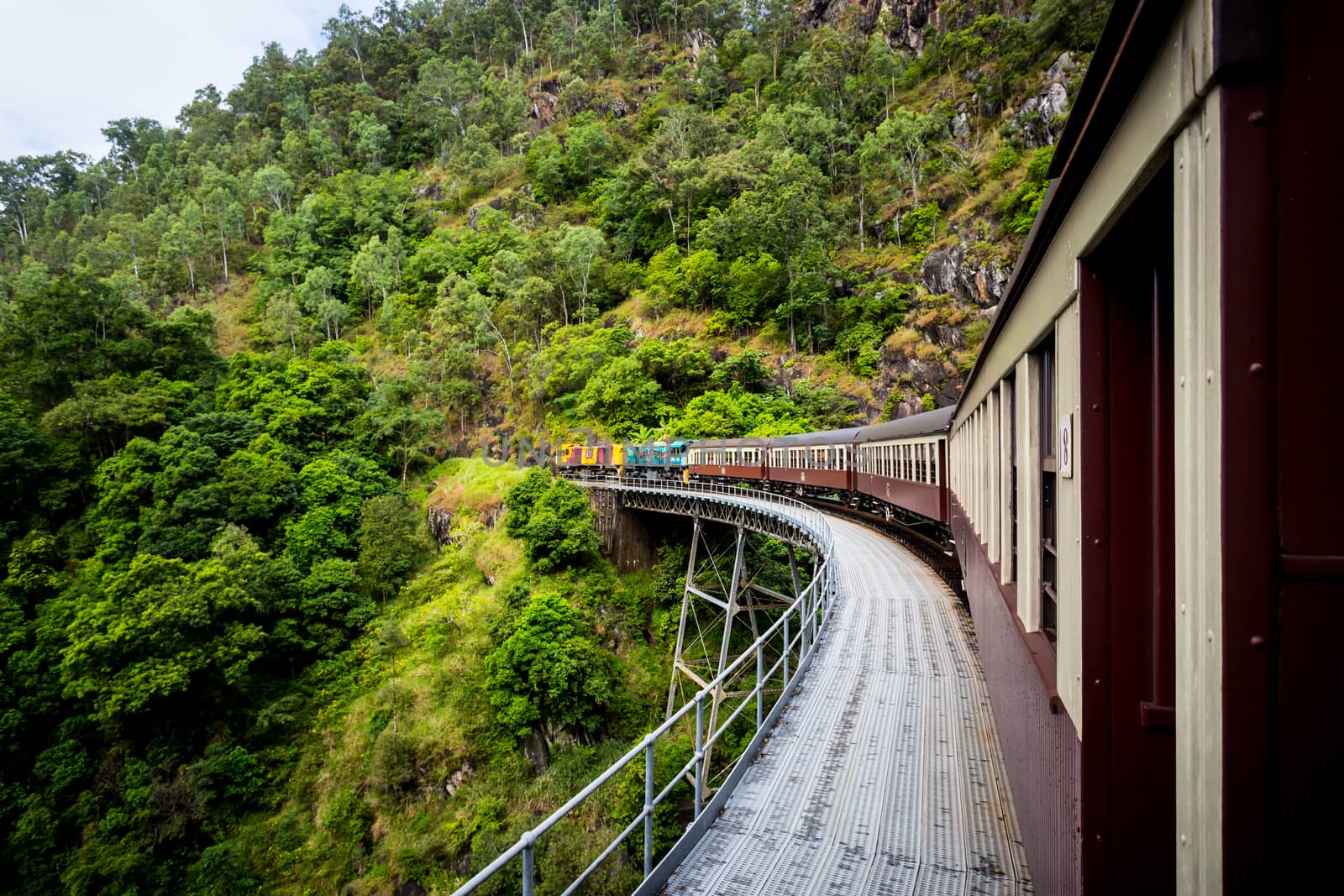 The famous Kuranda Scenic Railway near Cairns, Queensland, Australia