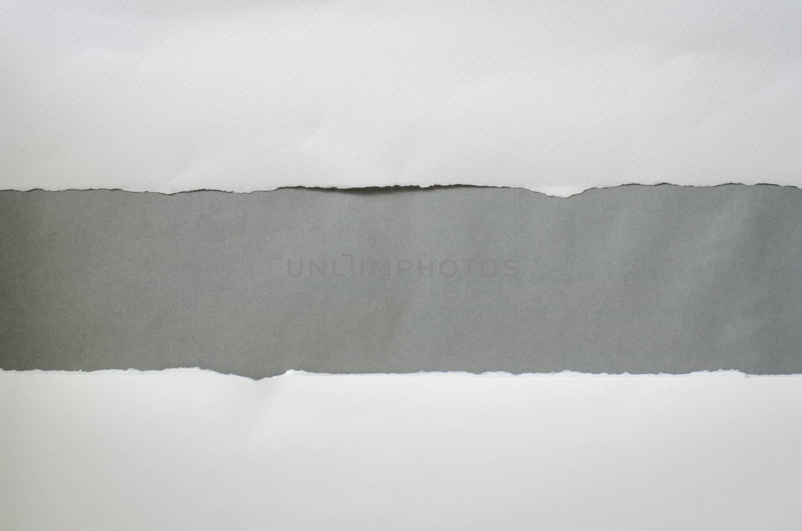 The paper is torn on a gray background and there is a cutoff to  by photobyphotoboy