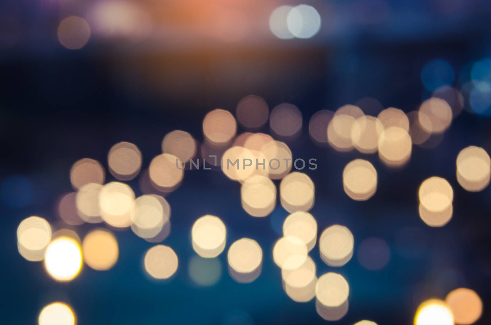 Bokeh light from candles abstrack background