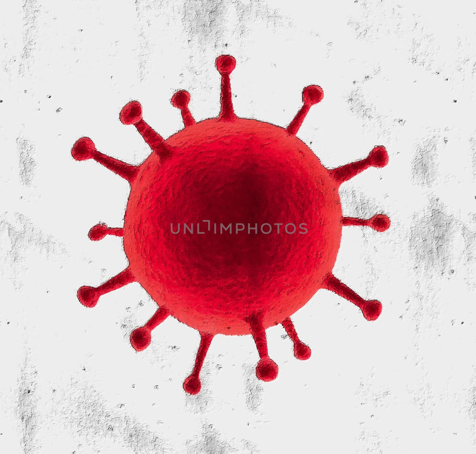 3D-Illustration of some corona virus with kirlian aura and sketc by MP_foto71