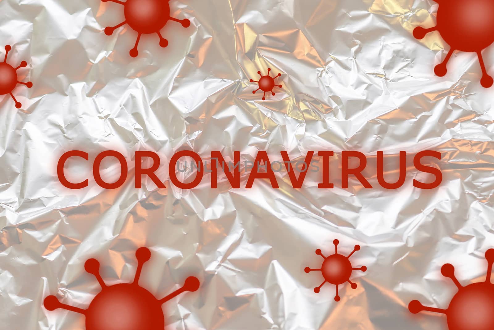 3D-Illustration of COVID-19 and coronavirus texts on a white bac by MP_foto71