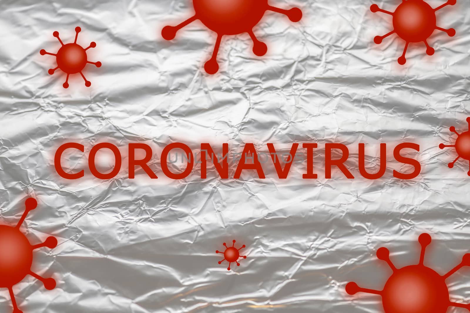 3D-Illustration of COVID-19 and coronavirus texts on a white bac by MP_foto71