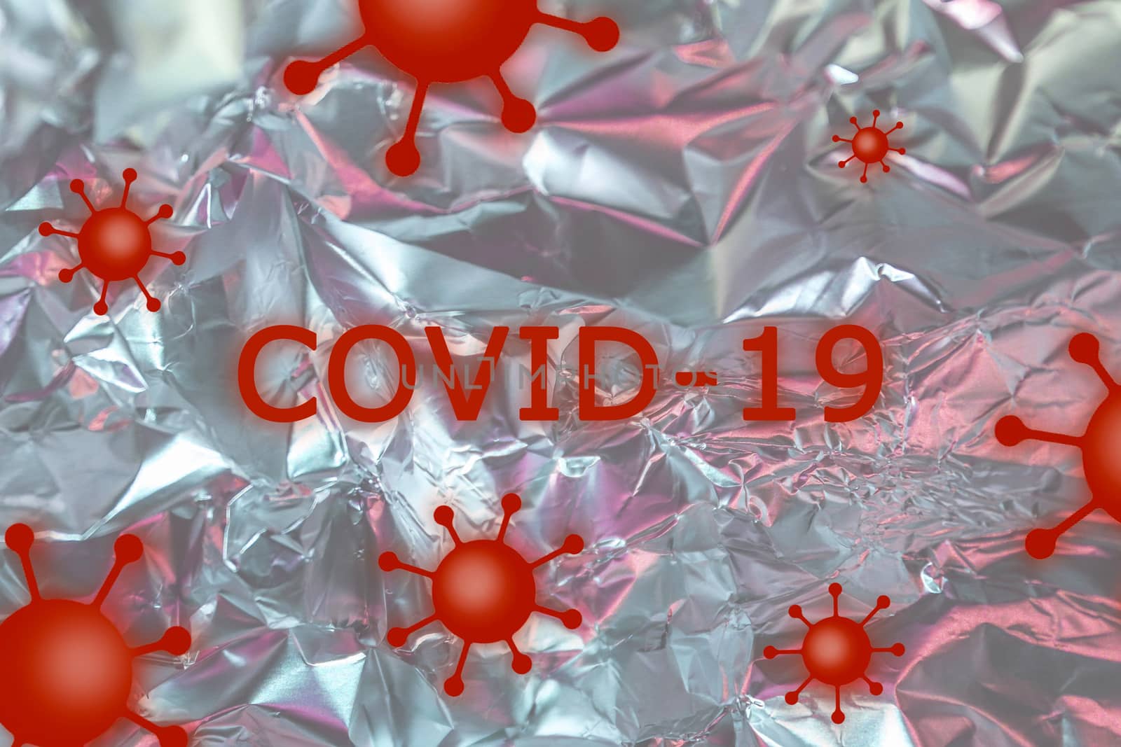 3D-Illustration of COVID-19 and coronavirus texts on a white bac by MP_foto71