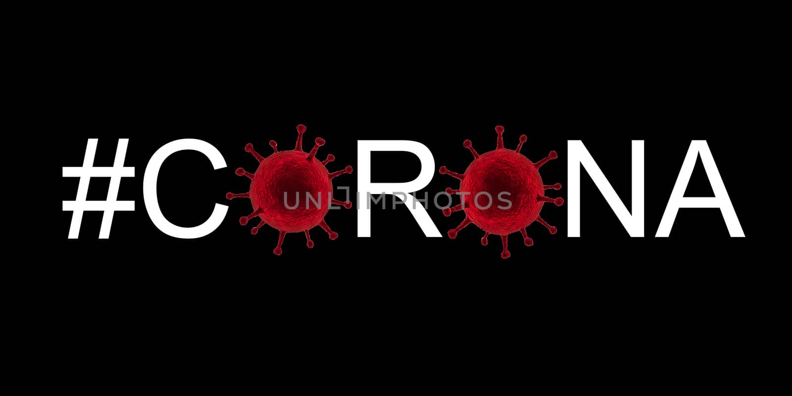 Chalkboard banner of corona virus tags in different colors by MP_foto71