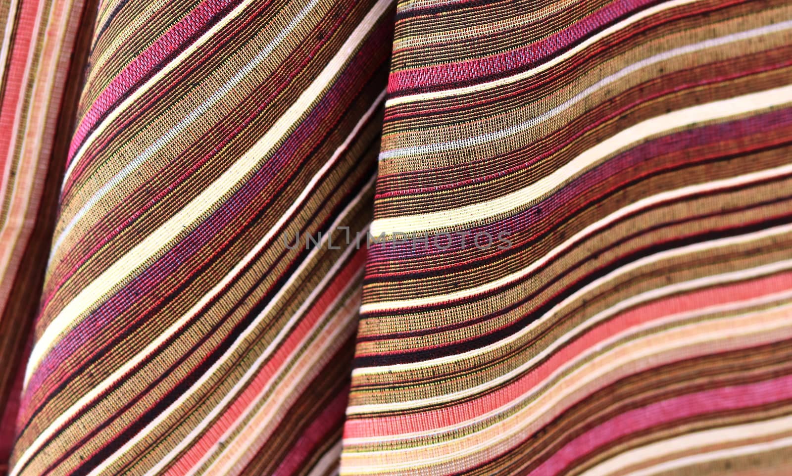 Detailed close up view on samples of cloth and fabrics in differ by MP_foto71