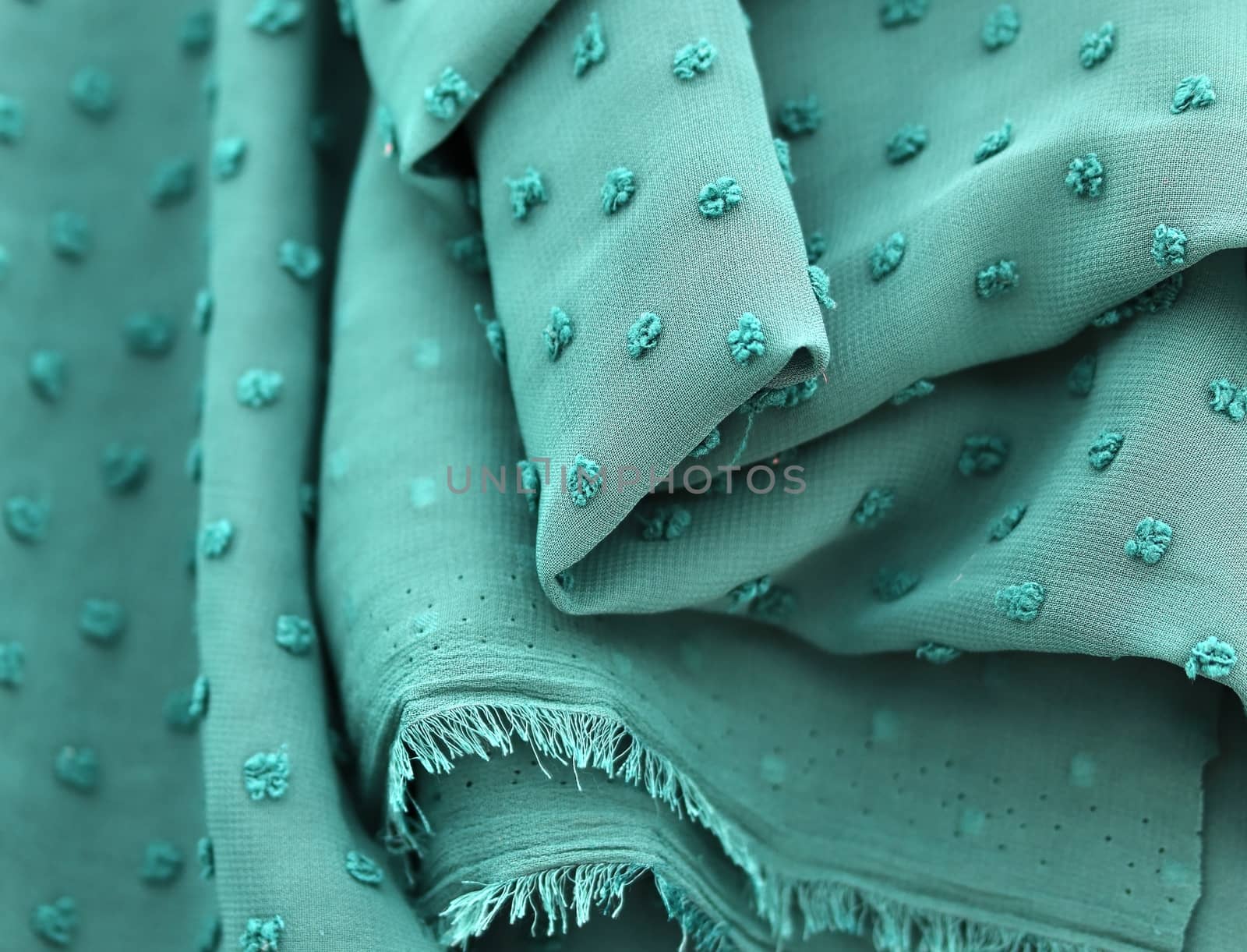 Detailed close up view on samples of cloth and fabrics in differ by MP_foto71