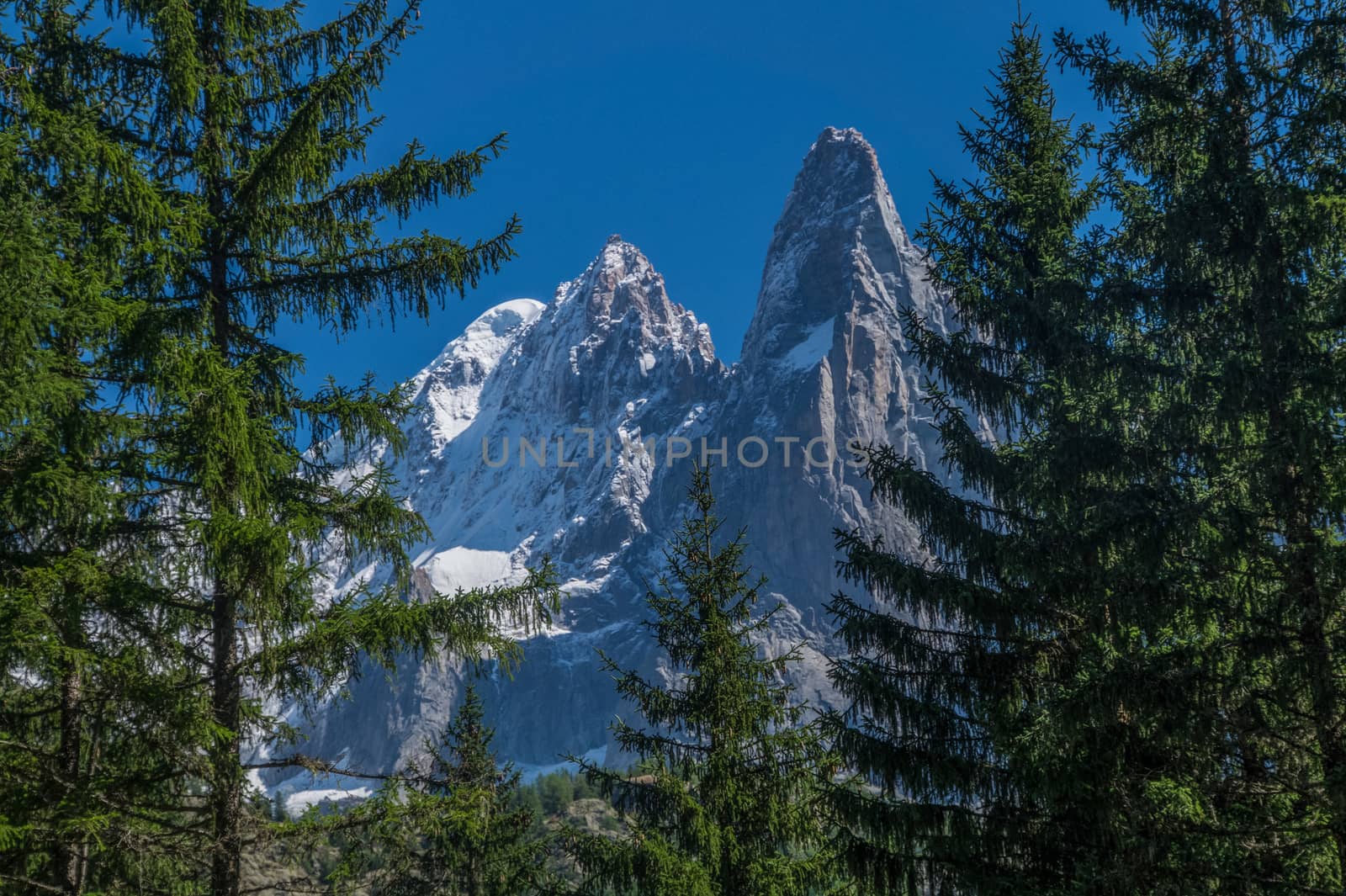 aiguille verte et du dru,chamonix haute savoie,france