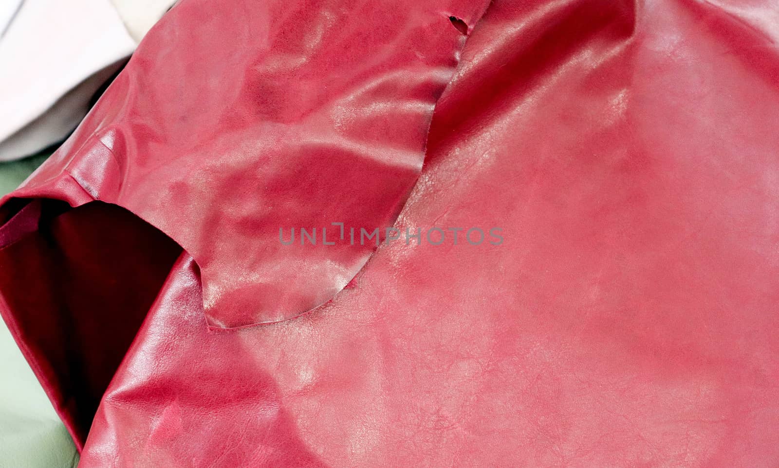 Detailed close up view on samples of cloth and fabrics in differ by MP_foto71