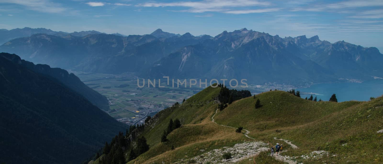 swiss alps landscape by bertrand