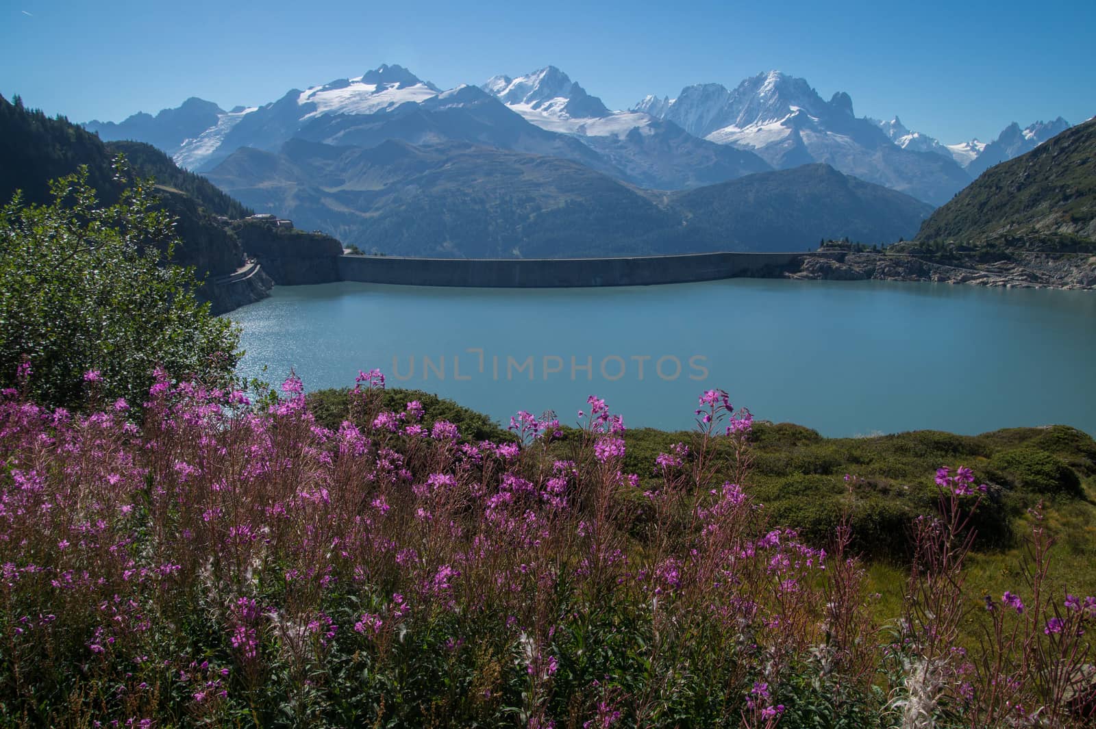 barrage d'emosson,valais,swiss
