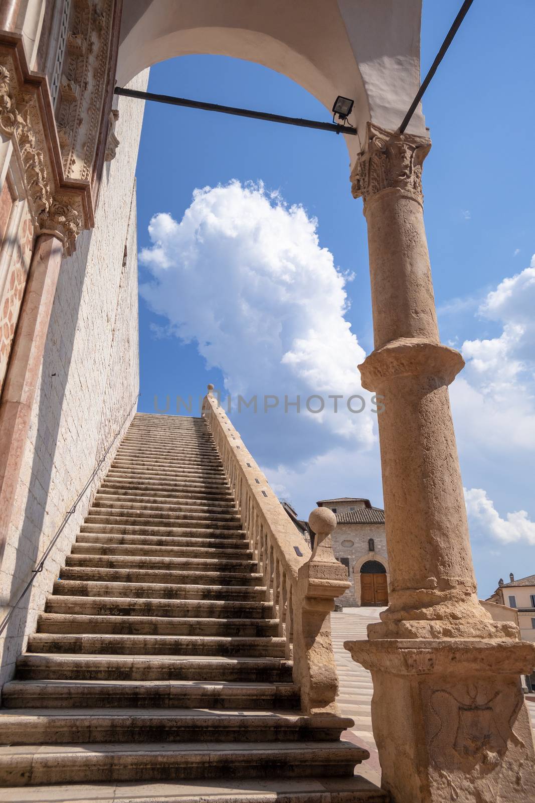 An image of a stairway to heaven Assisi in Italy