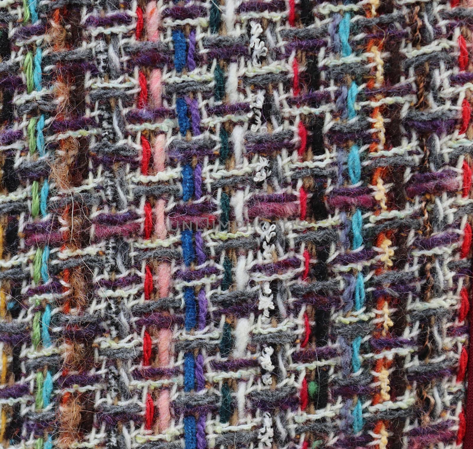 Detailed close up view on samples of cloth and fabrics in differ by MP_foto71