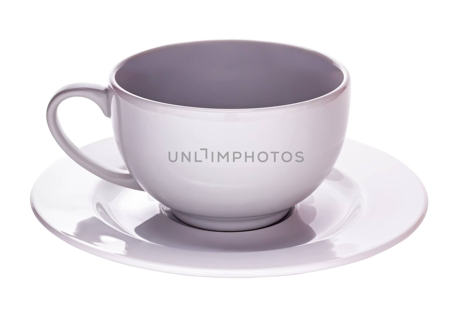 Isolate white coffee cup on white background