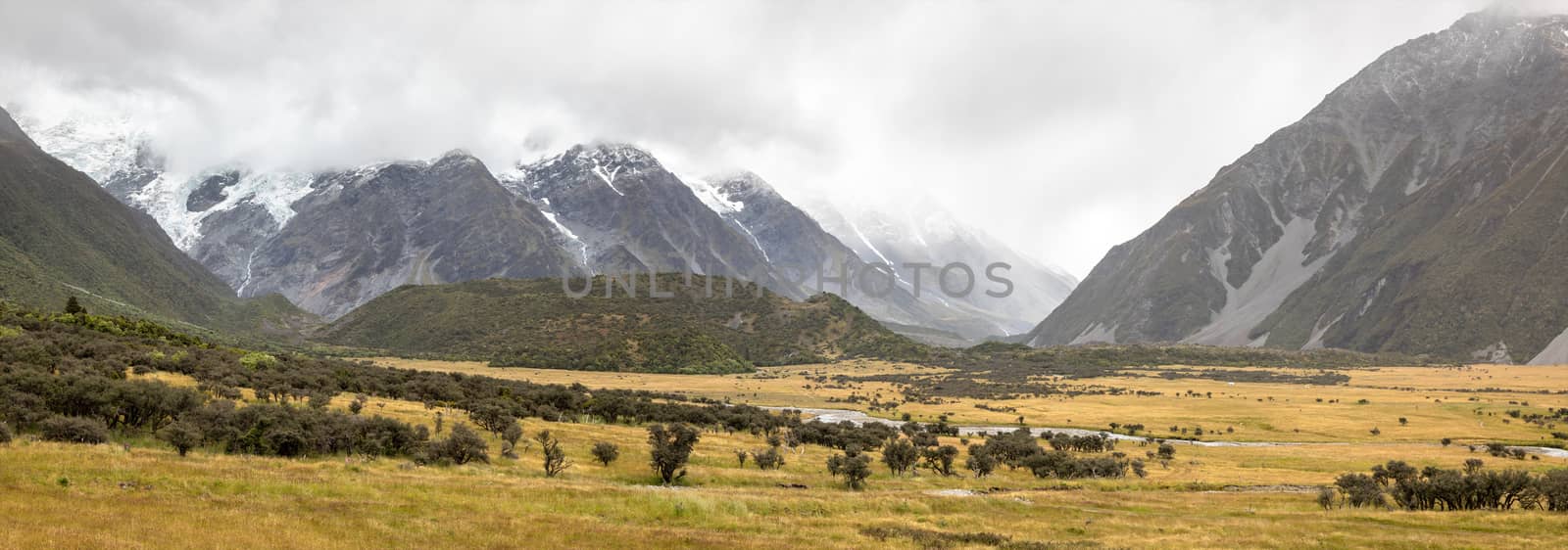 An image of a landscape scenery in south New Zealand