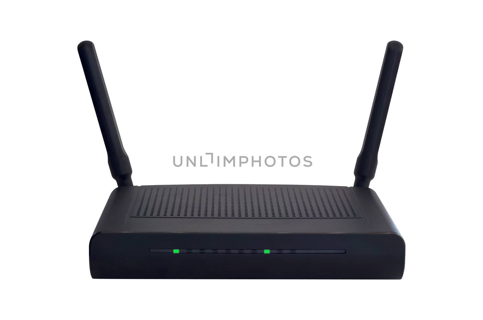 Isolate modem router on white background, internet concept