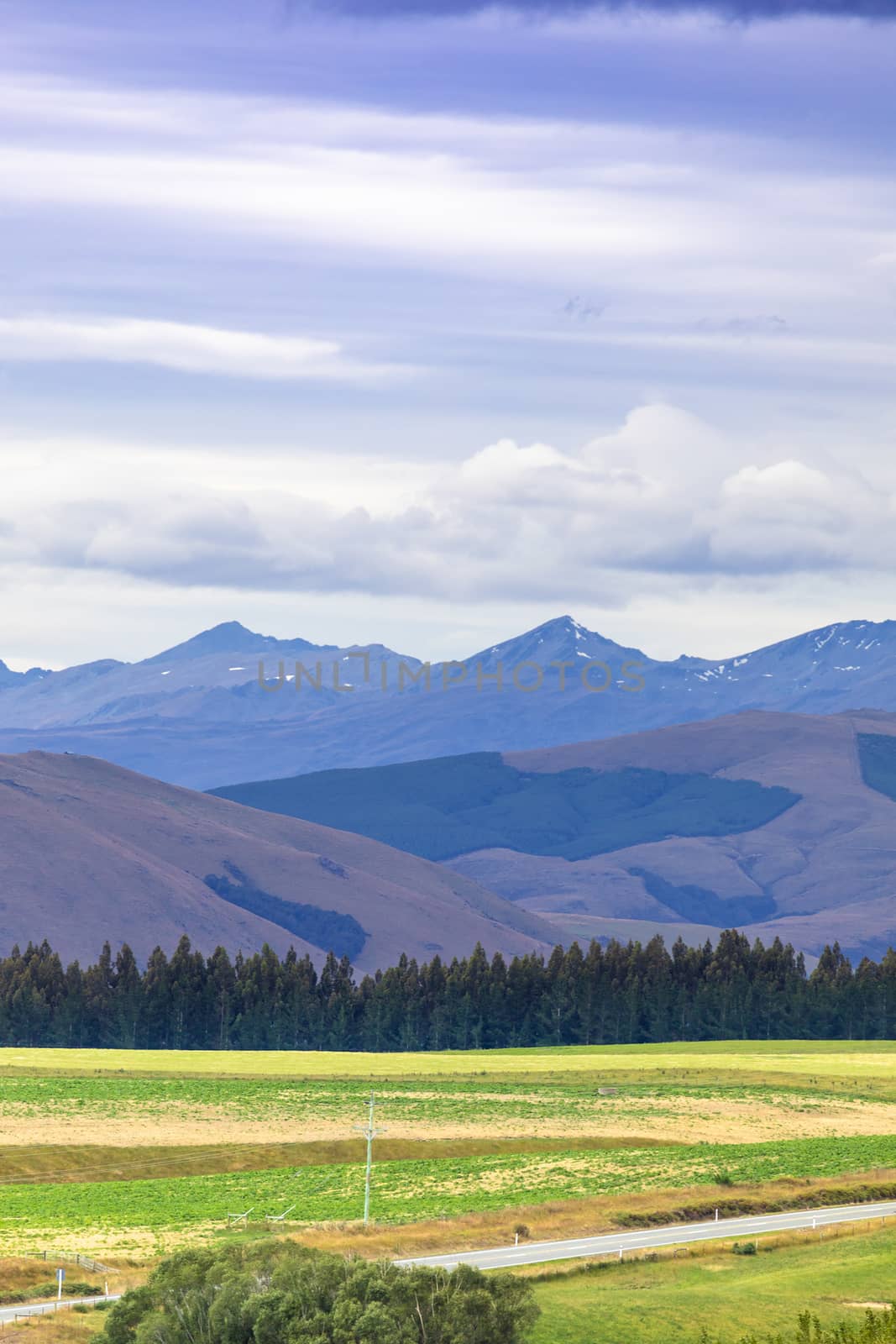 An image of a landscape scenery in south New Zealand