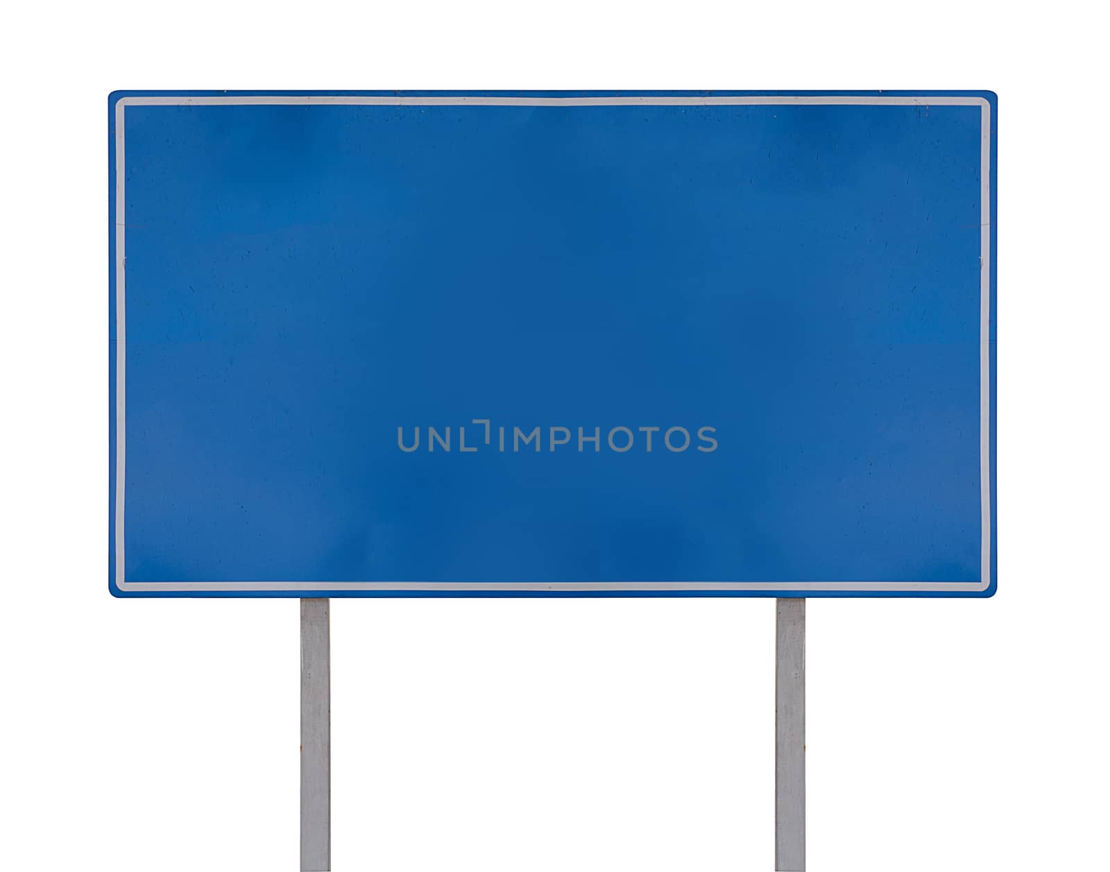 Isolate road sign on white background