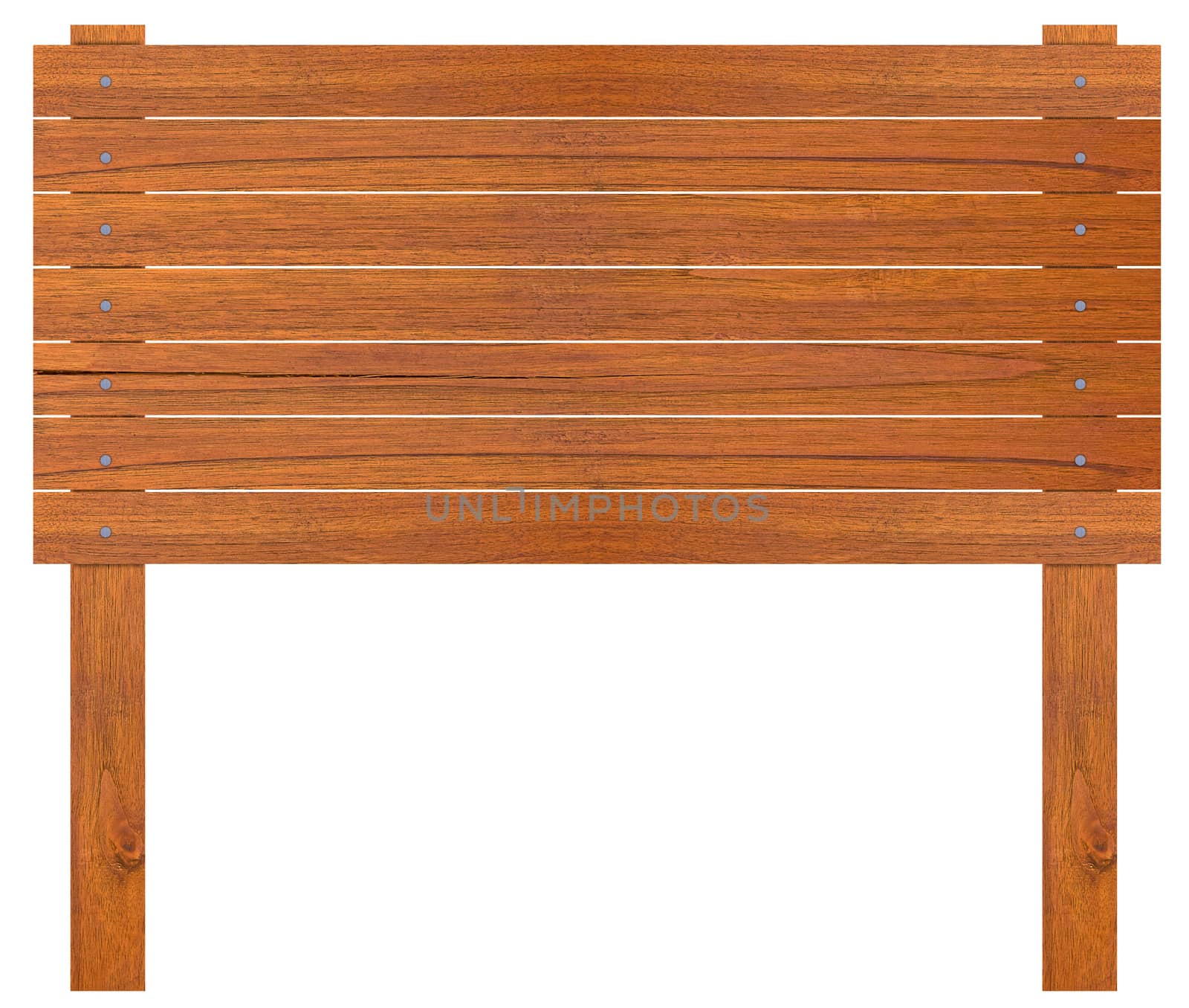 Isolate wood sign on white background