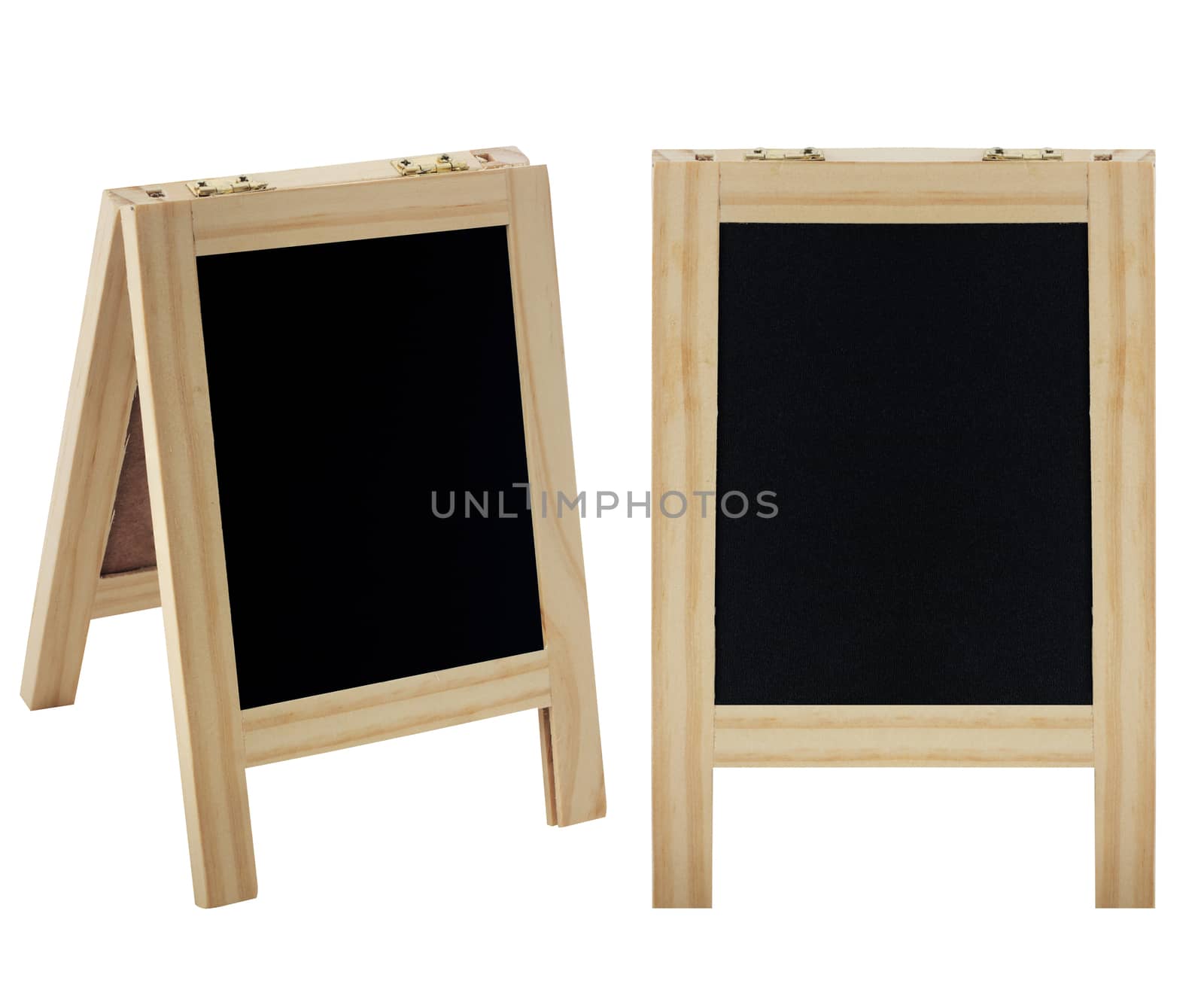 Isolate menu board on white background
