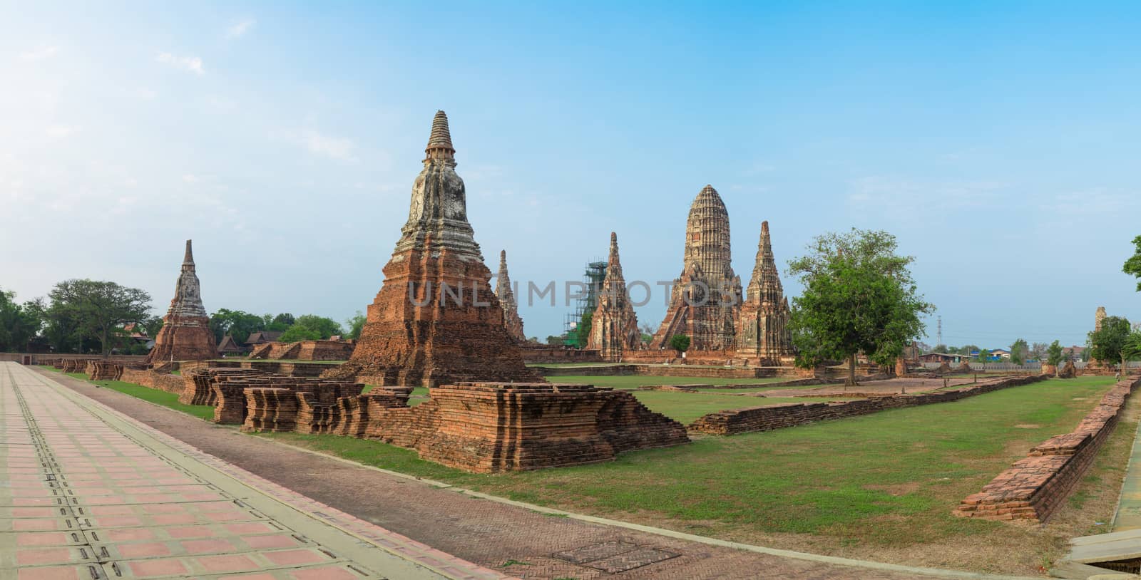 Wat Chaiwatthanaram Temple of Ayutthaya Province. Landmark Historical Park, Thailand