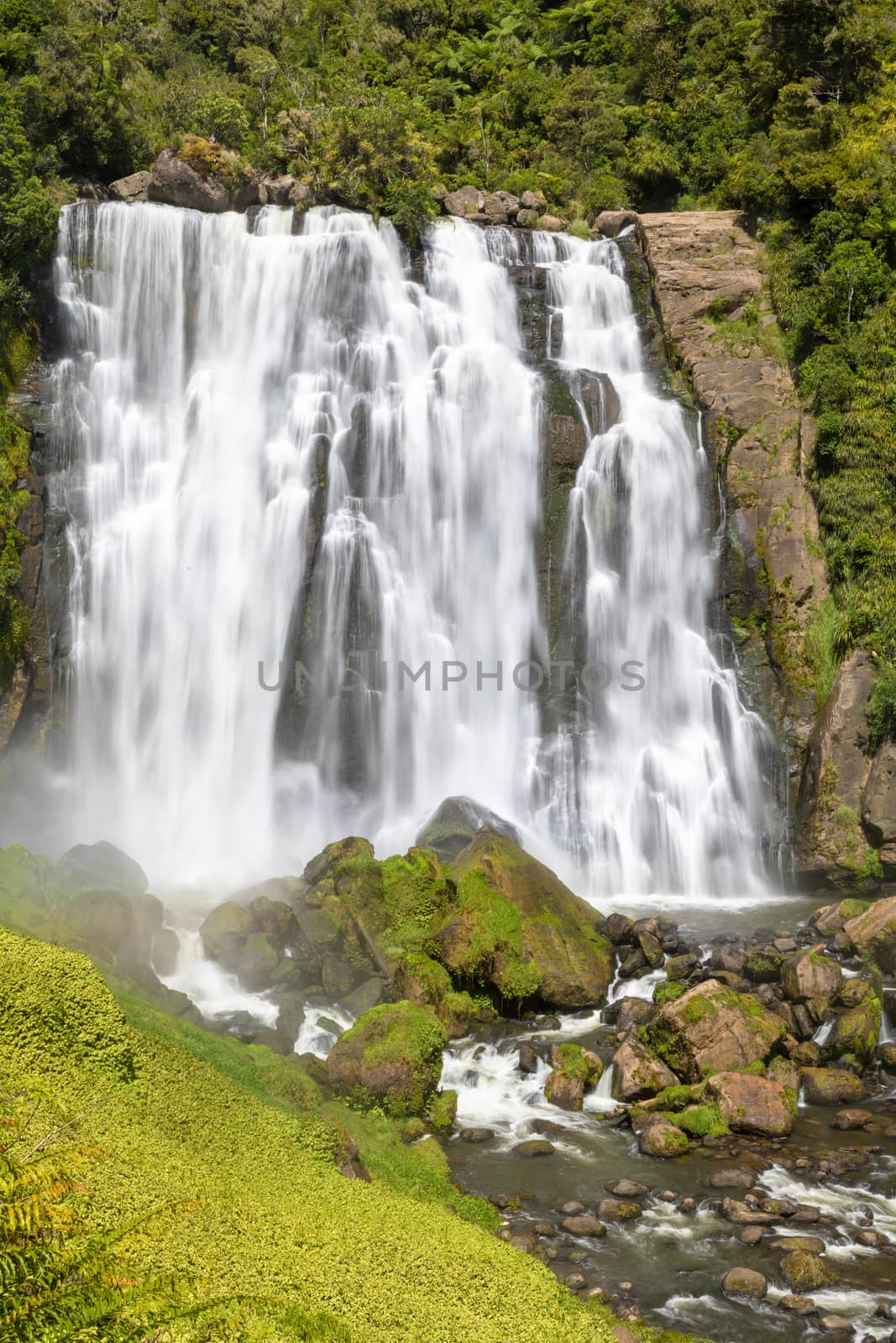 An image of the Marokopa Falls New Zealand