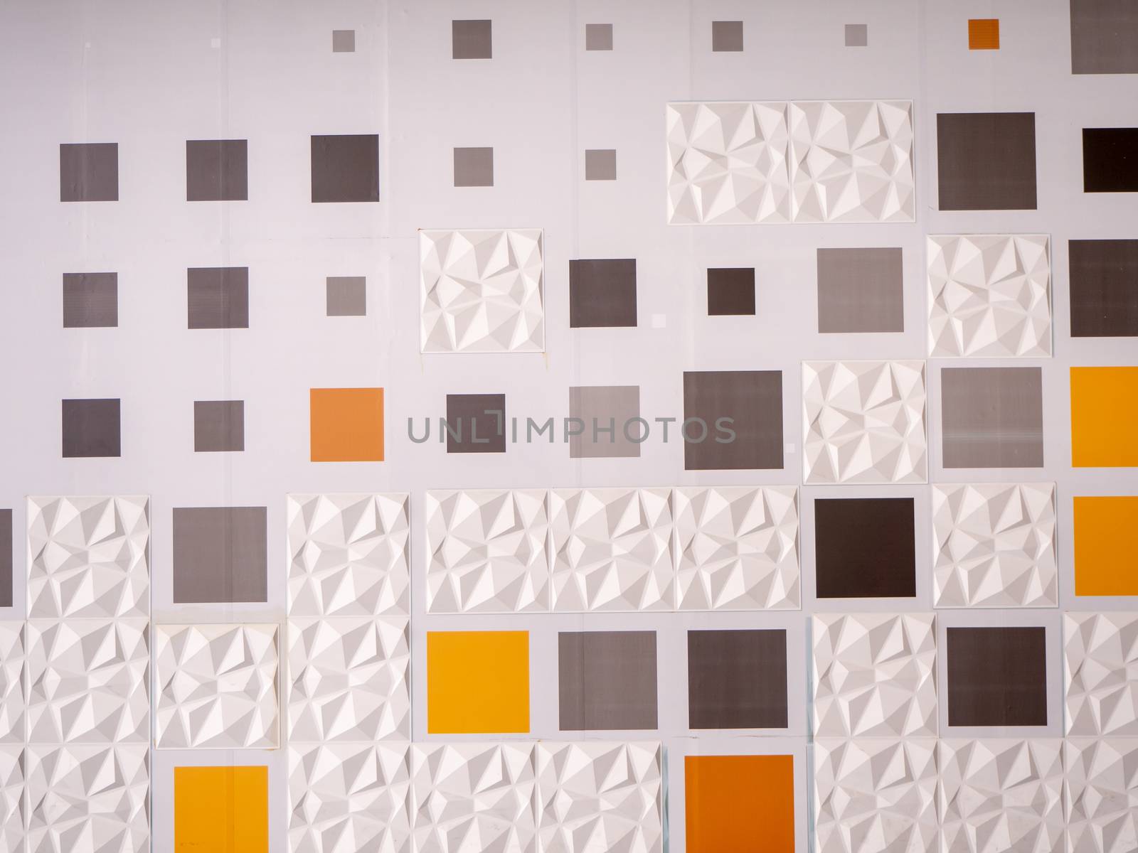 the tile wall background with colorful pieces