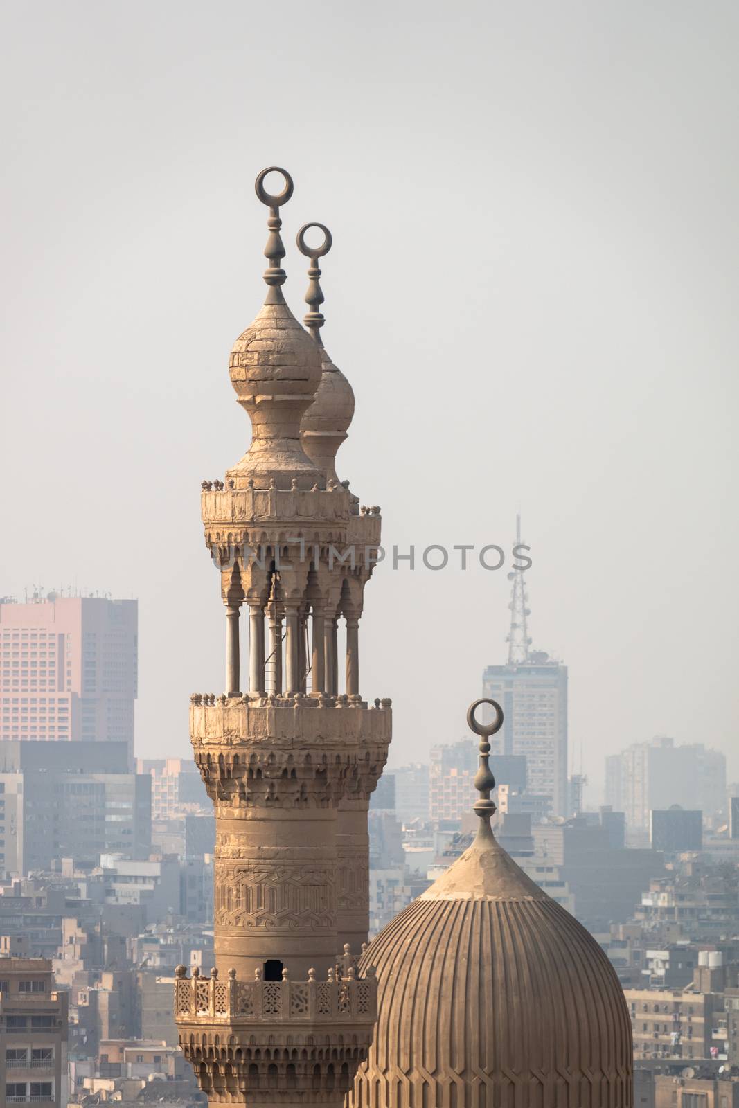 mosque minaret in Cairo Egypt by magann