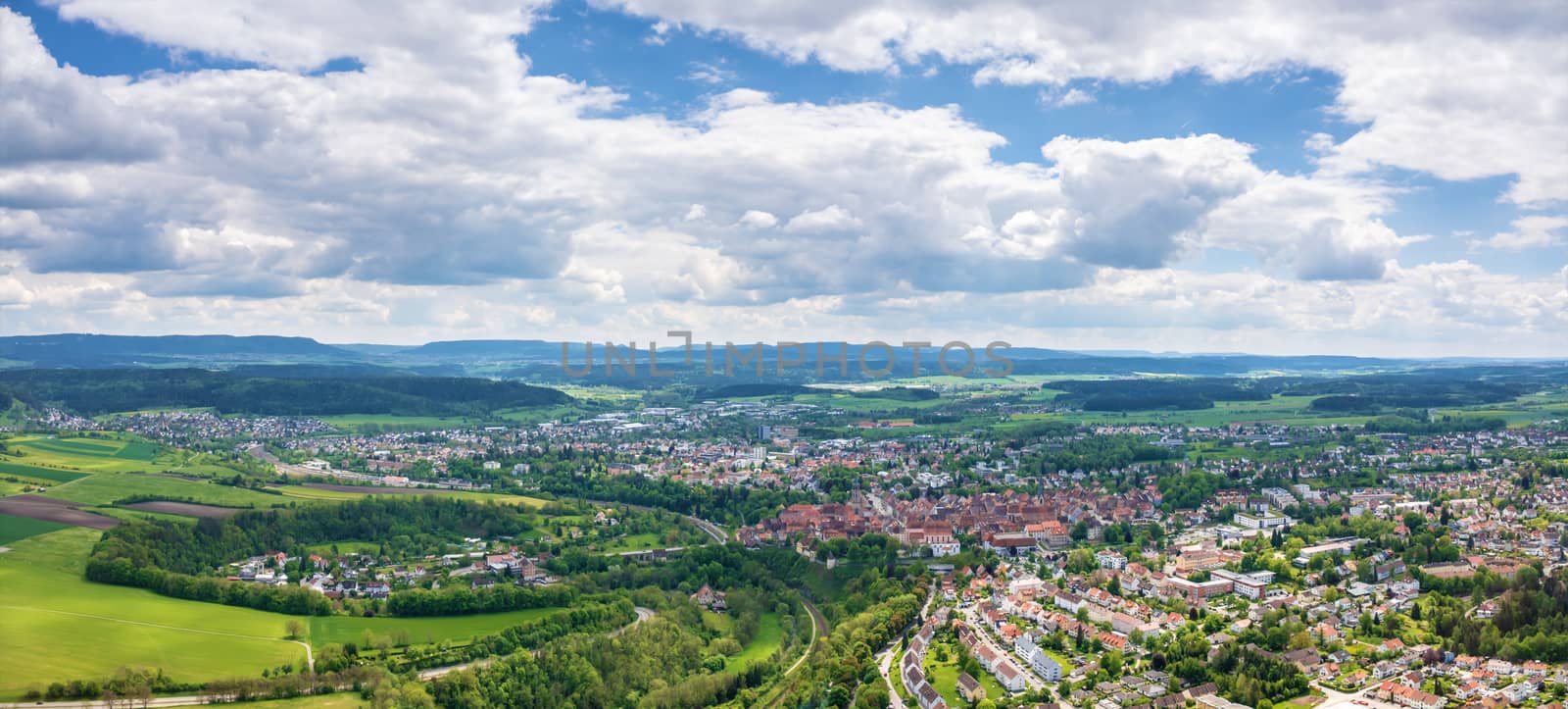 An image of a panoramic view at Rottweil Germany
