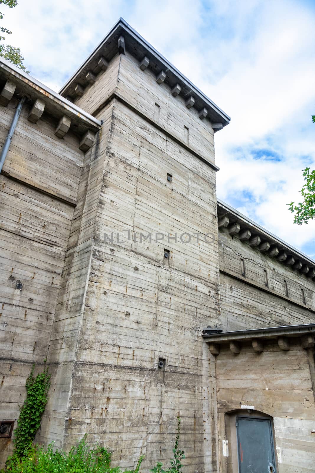 An old concrete building at Siegen Germany