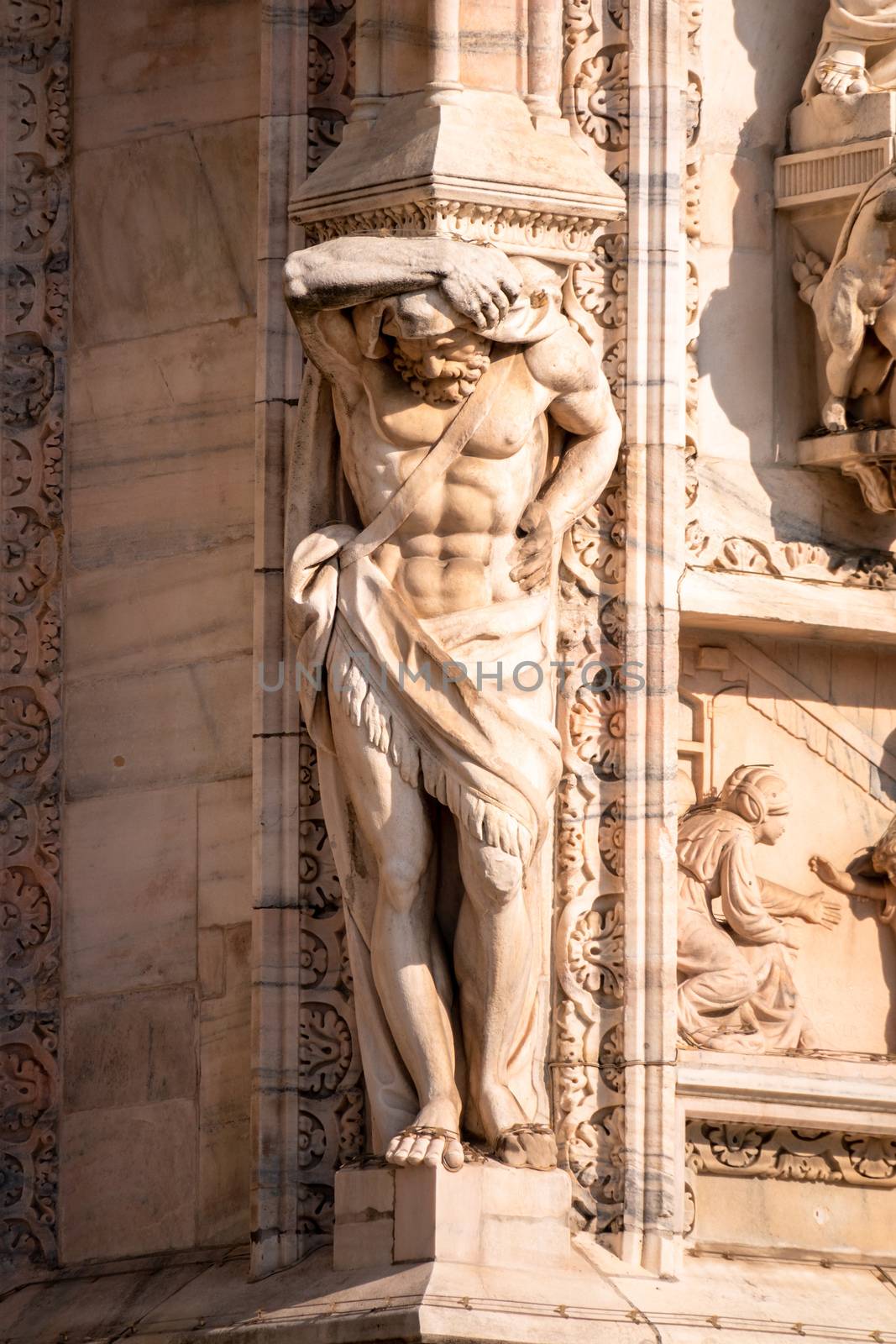 statue at Cathedral Milan Italy by magann