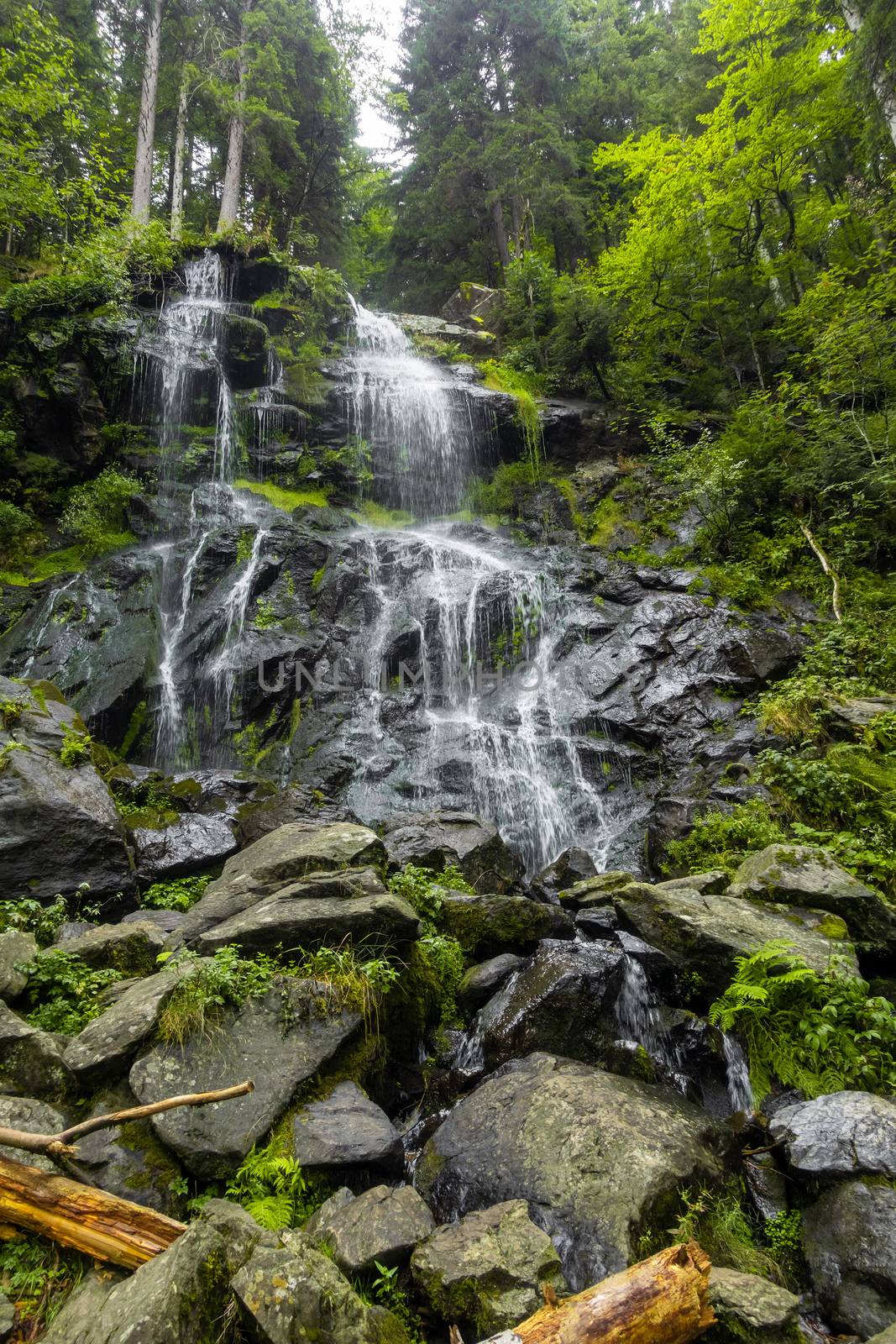 An image of the Zweribach waterfalls south Germany