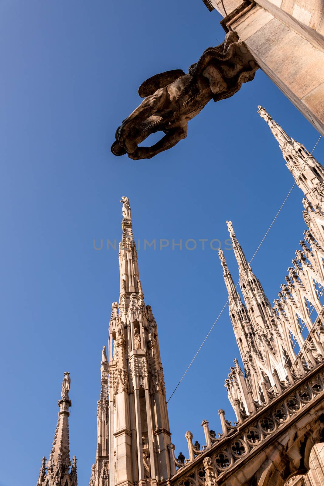 statue at Cathedral Milan Italy by magann