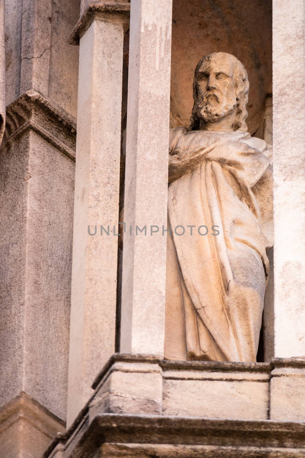 statue at Cathedral Milan Italy by magann