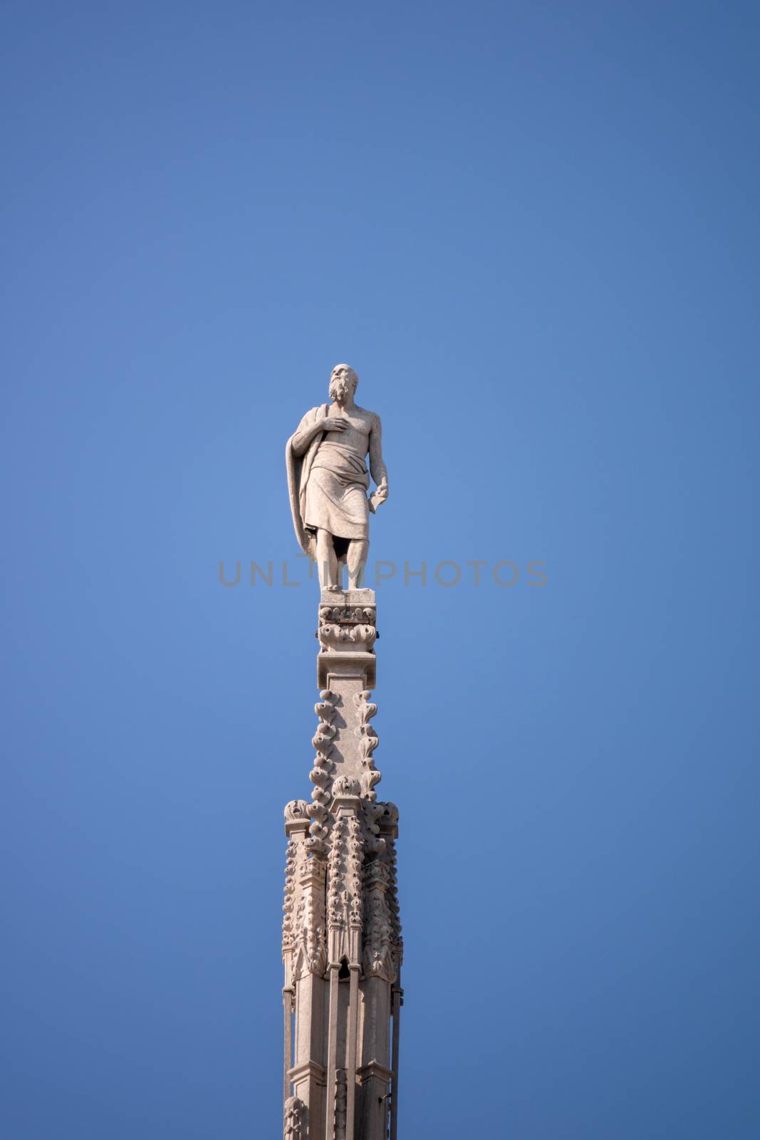 statue at Cathedral Milan Italy by magann