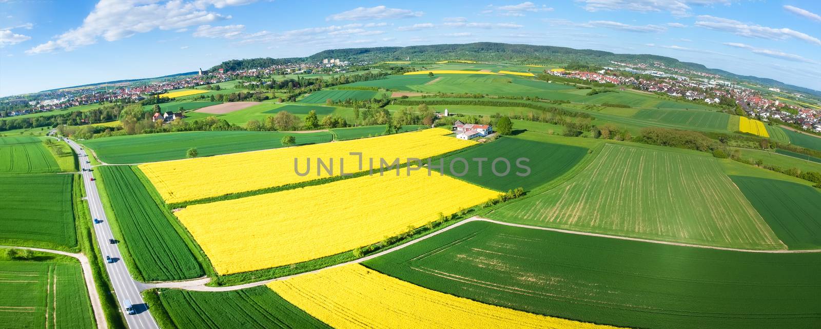 flight over some rape fields in south Germany near Herrenberg by magann