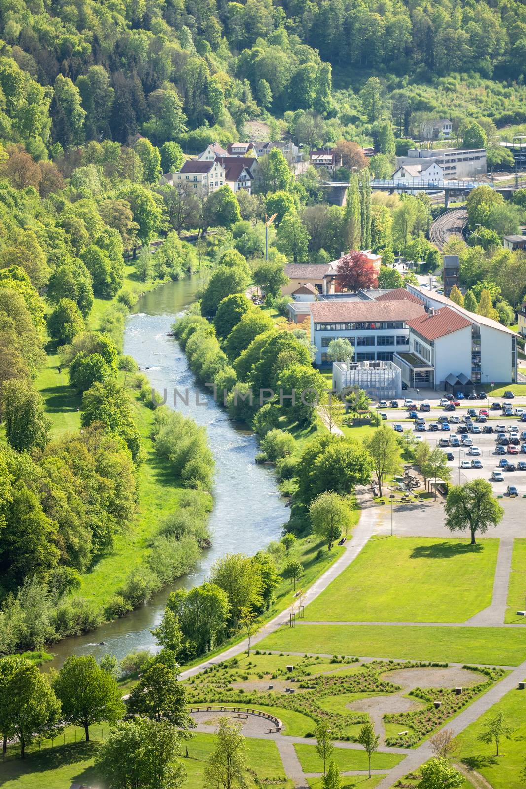 river Neckar at Sulz Germany by magann