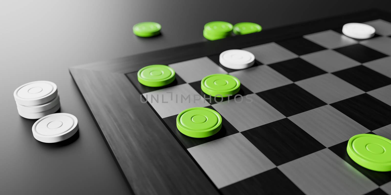 An image of a draughts game board