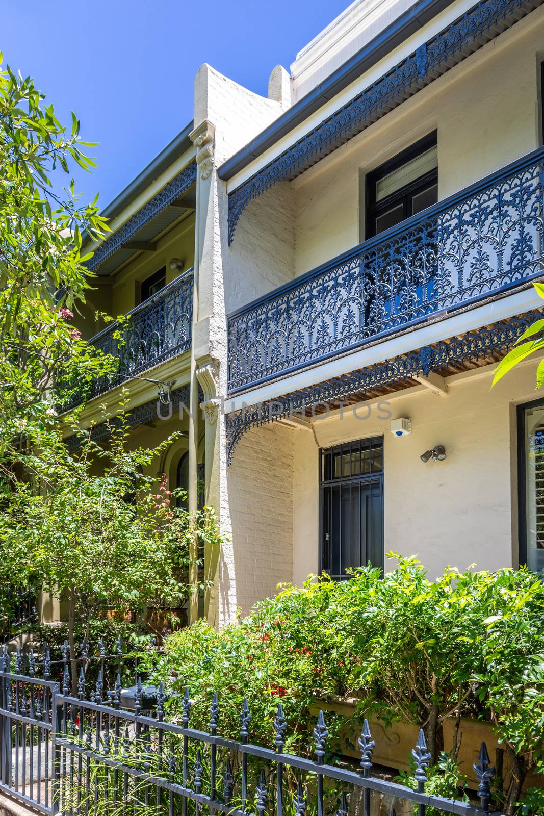 An image of a typical terrace house in Sydney Australia