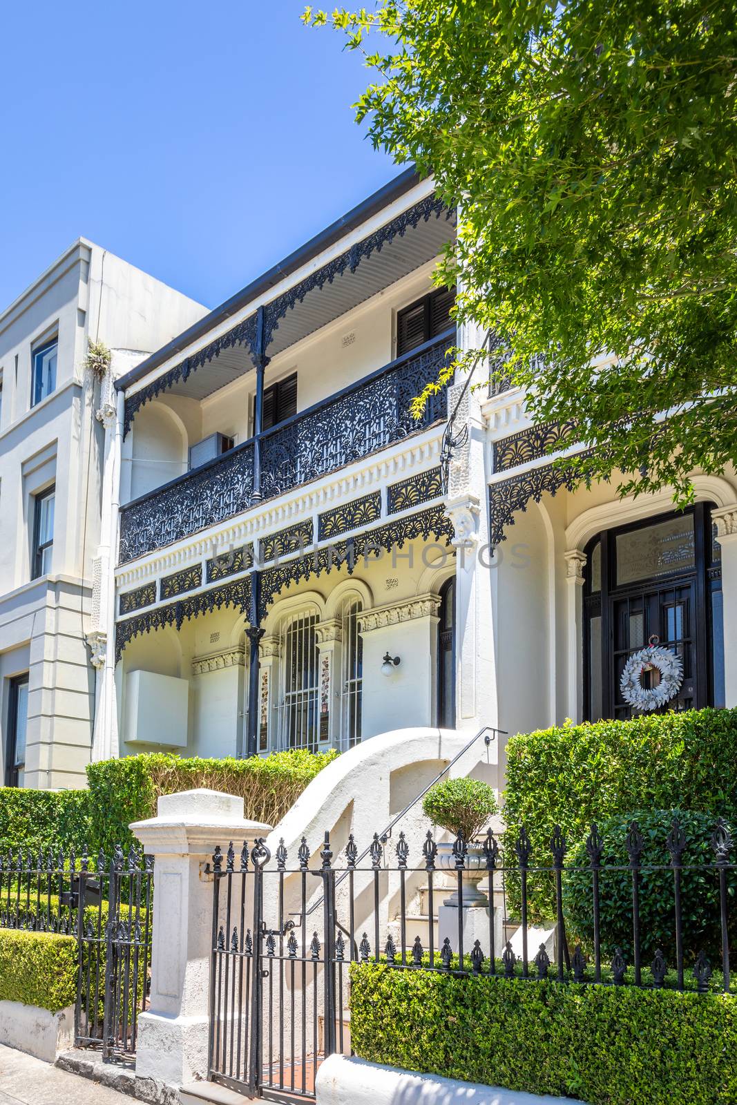 An image of a typical terrace house in Sydney Australia