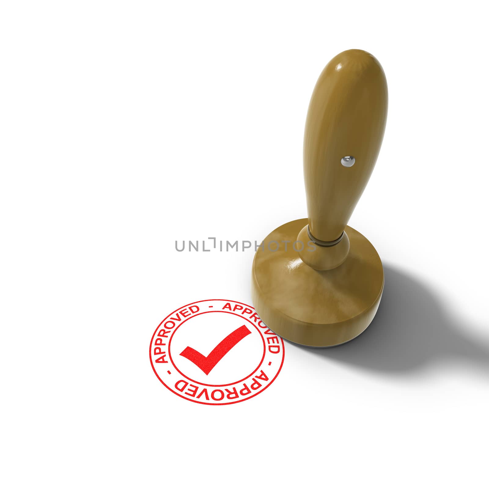 typical office stamp with clipping path by magann