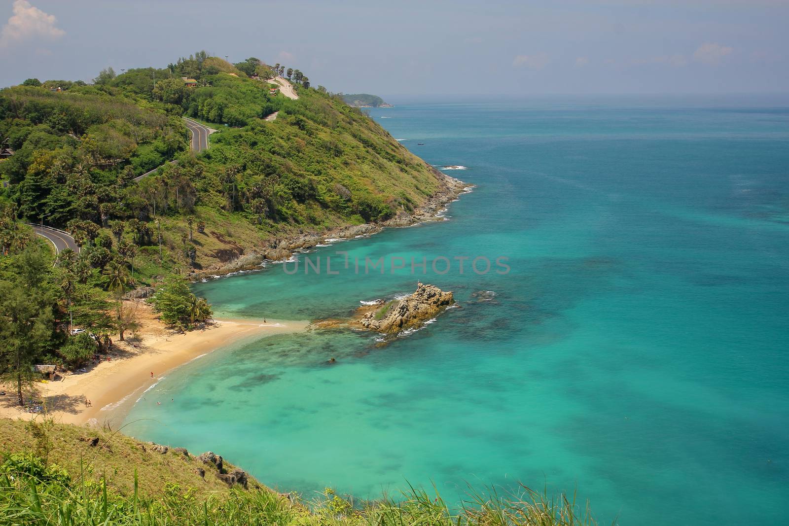 Tropical sea scenery on viewpoint phuket thailand by pumppump