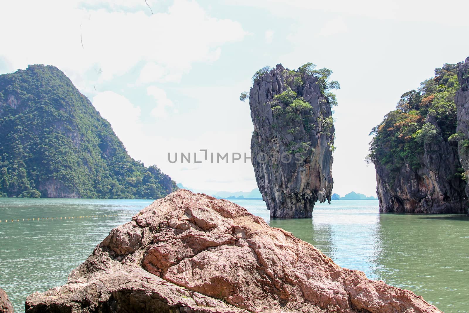 Phuket,thailand-August 11,2014: Island in Thailand Phuket. Or James Bond island Is beautiful in thailand