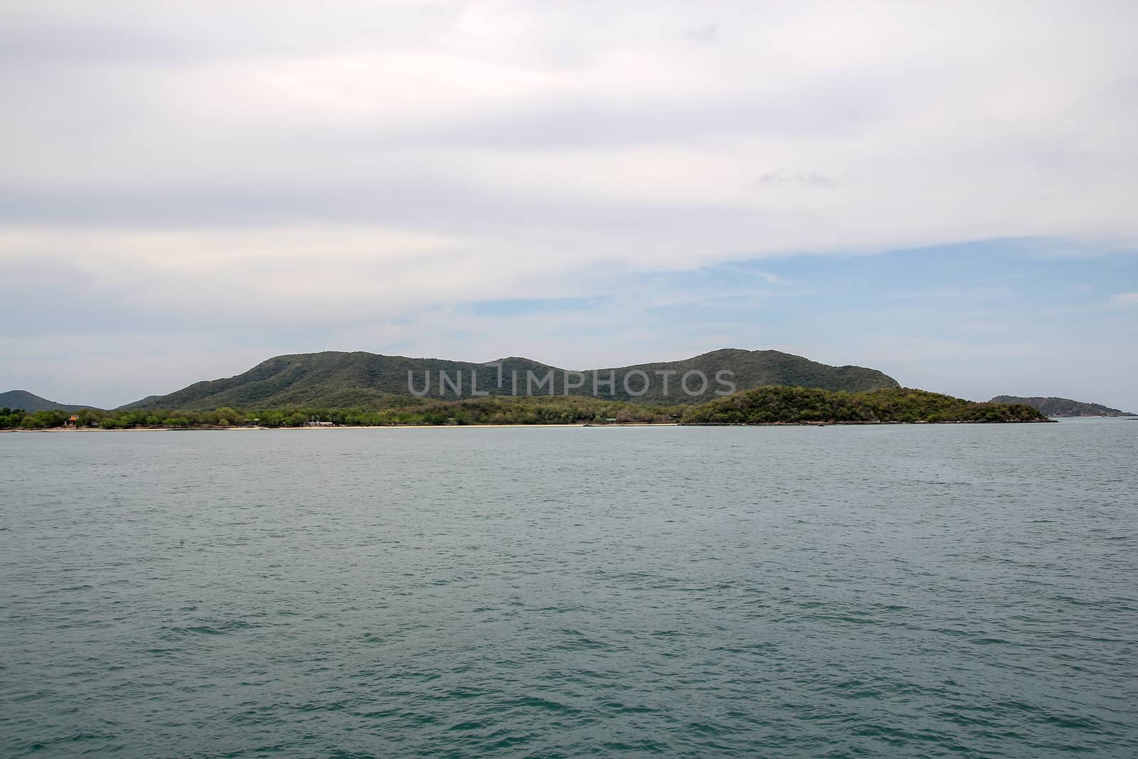 View of Samaesarn island look for the boat at thailand