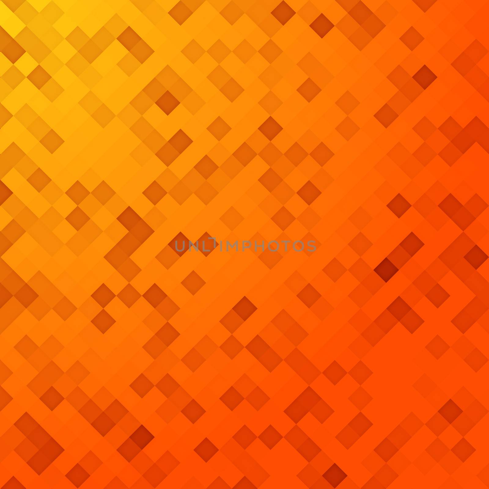 An illustration of an orange pixel background