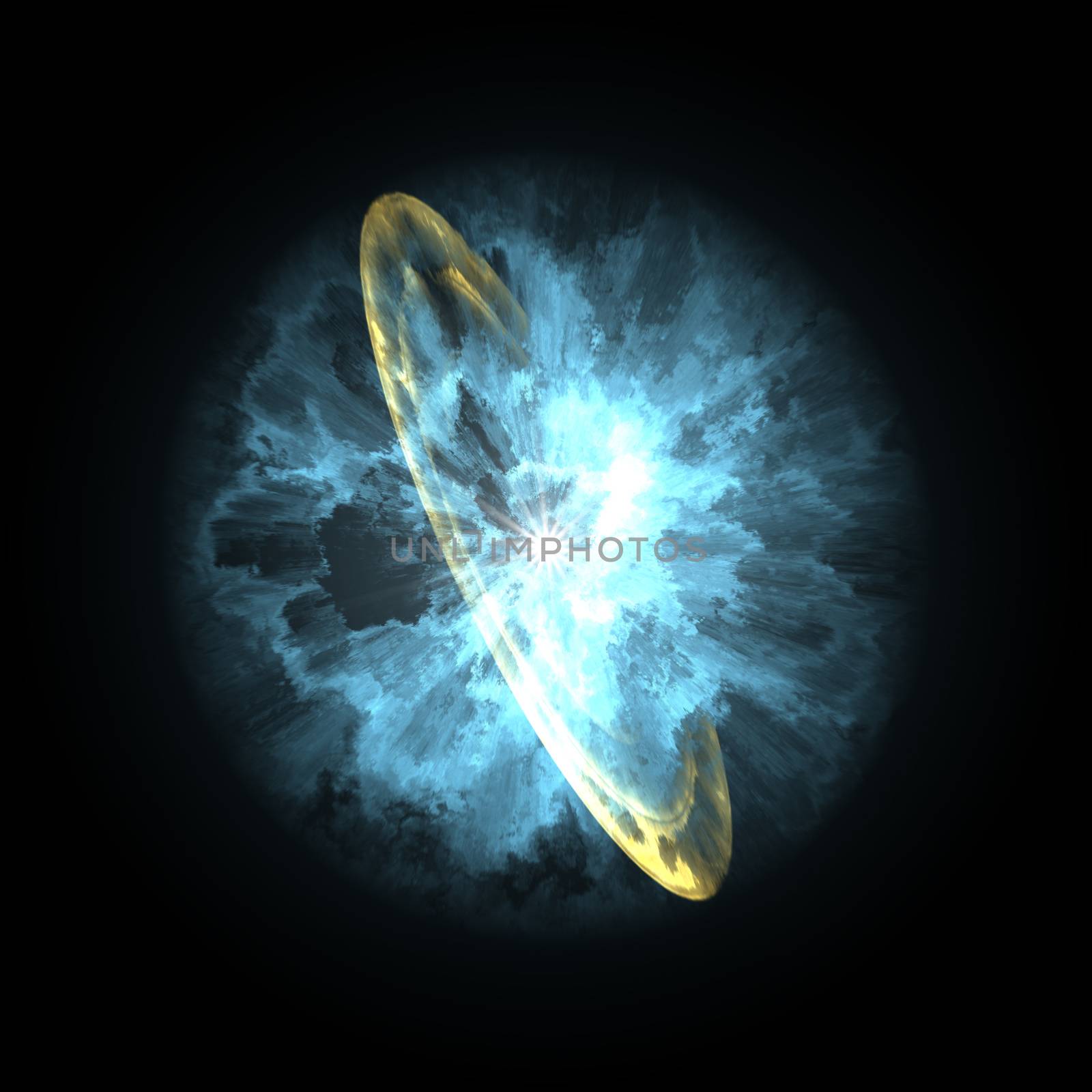 A supernova explosion in space illustration