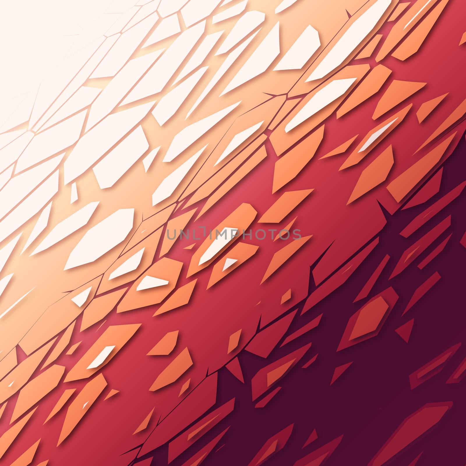 An illustration of an abstract red white tiles background