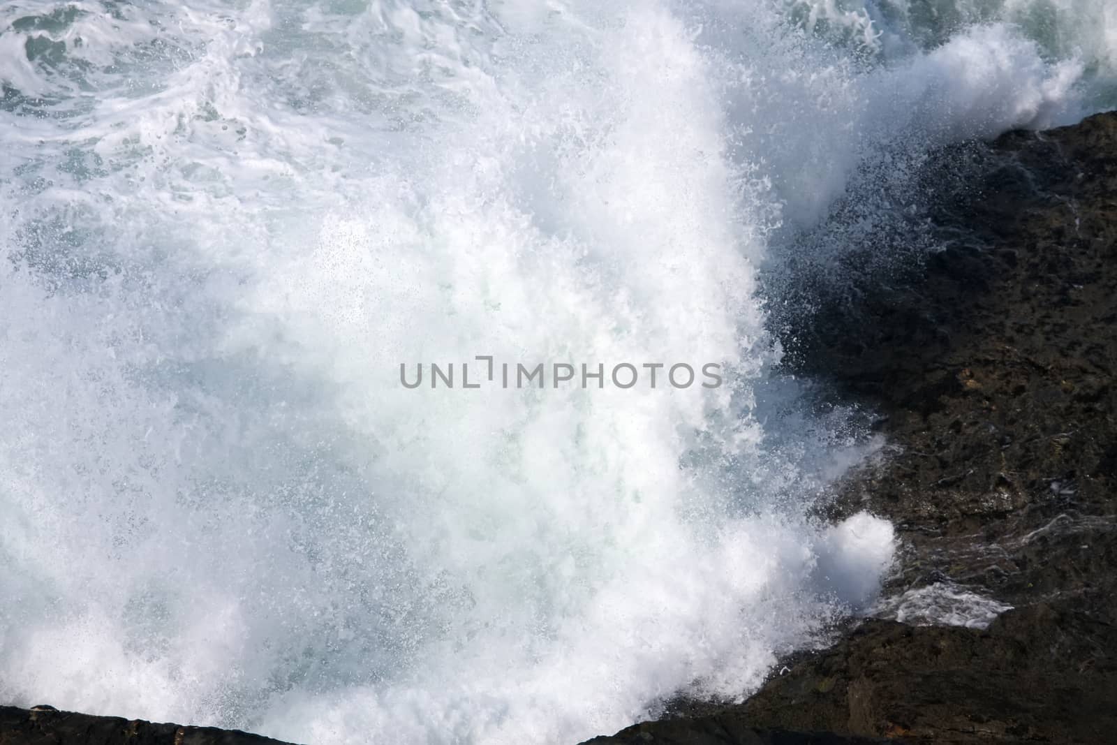 An image of a very rough coast at Cornwall Great Britain England