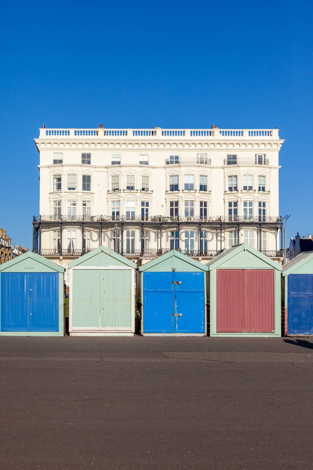 An image of the beautiful UK Brighton beach huts